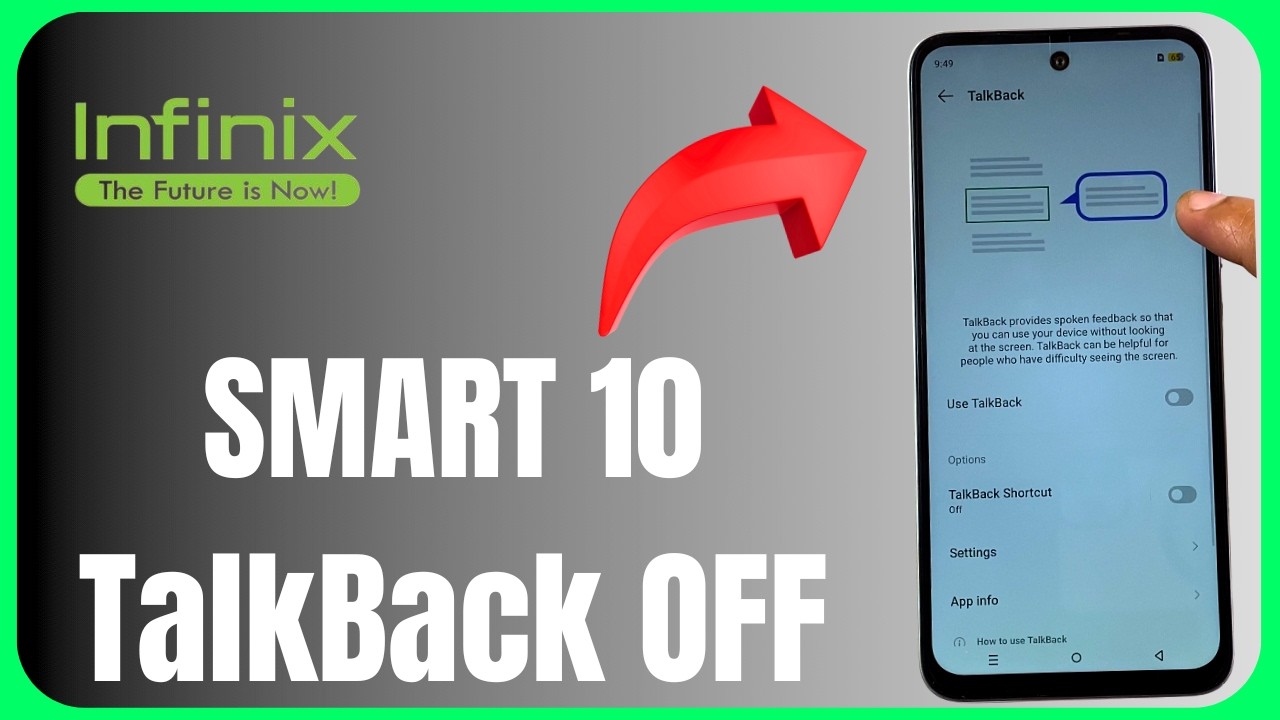 ♿ Infinix Smart 10 TalkBack OFF 😱📱 | Disable Screen Voice Easily! 🔥