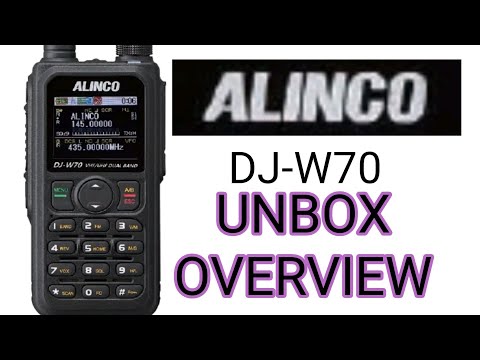 UNBOX  - Alinco Dj-W70 VHF UHF AIRBAND