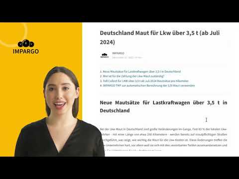 LKW Maut 2024 | Mautkosten für Lkw über 3,5 und unter 7,5 Tonnen?