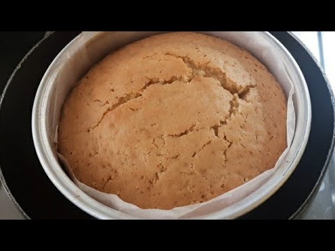 Eggless without Oven Vanilla Sponge Cake|Jader cake banate problem hoi tarao ei cake sahajei banabe