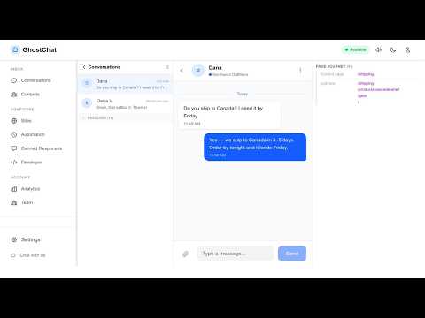 GhostChat video preview