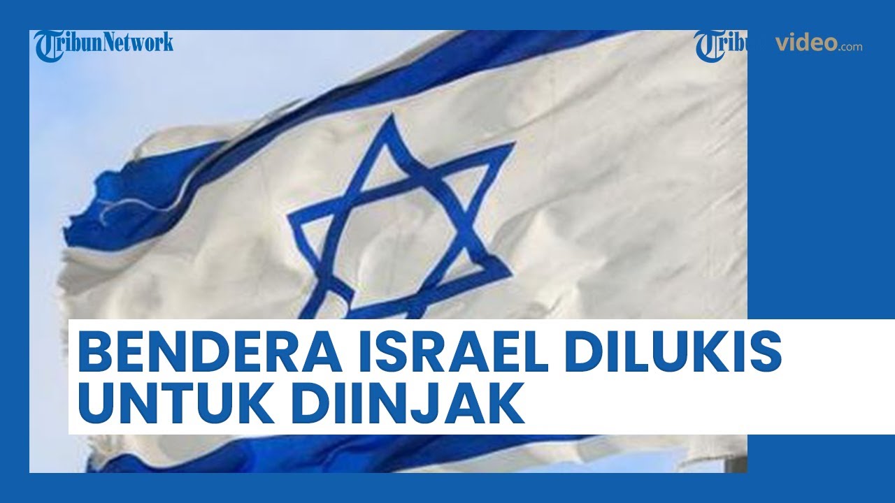 Israel Raya Flag Viral Penampakan Lukisan Bendera Israel di Tengah Jalan Raya, Ternyata ...