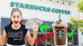 Giving Starbucks Employees $1,000 If They Spell My Name Right!