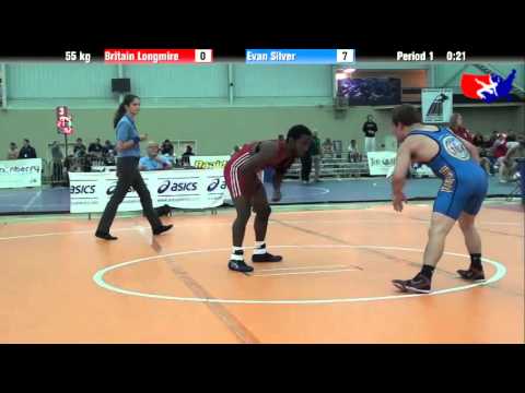 Britain Longmire vs. Evan Silver at 2013 ASICS University Nationals - FS