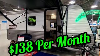 CHEAPEST Travel Trailer FOR SALE $138 Per Month or $15,999 | 2023 COLEMAN COLEMAN LANTERN LT 17B