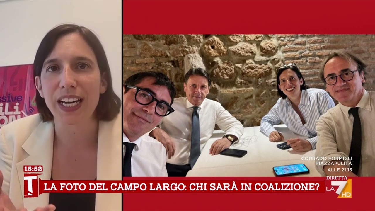 Campo largo, Schlein: "Renzi sapeva della foto senza di lui, io sono per l'unità"