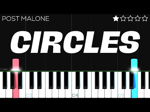 Post Malone - Circles | EASY Piano Tutorial