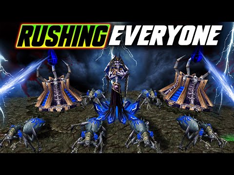 Rushing EVERYONE on ladder as Undead - WC3
