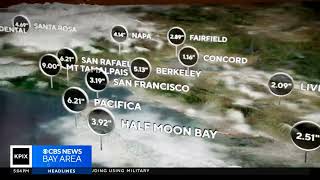 Rainfall totals across the Bay Area: VERY wet start to 2026