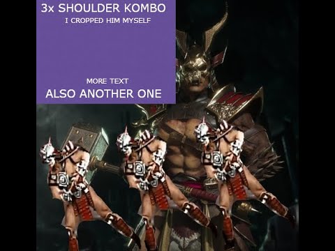 Shao Kahn 3 Shoulder Bash Kombo + Bonus BnB (MK11)