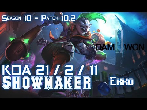DWG Showmaker EKKO vs MORDEKAISER Mid - Patch 10.2 KR Ranked