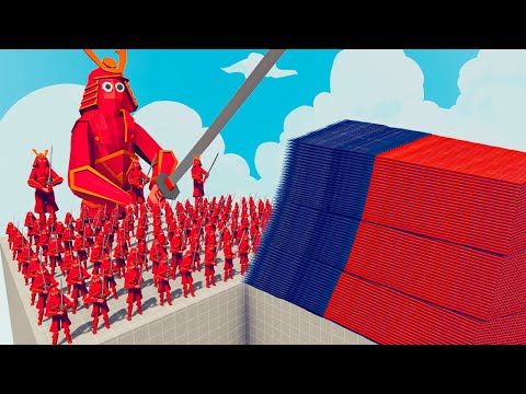 200x SAMURAI + 3x GIANT vs EVERY GOD - Totally Accurate Battle Simulator TABS