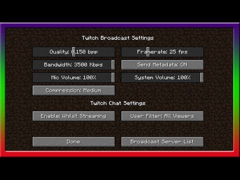 MineCraft Twitch Streaming First Look! Comments, Moderating, Stream Settings!