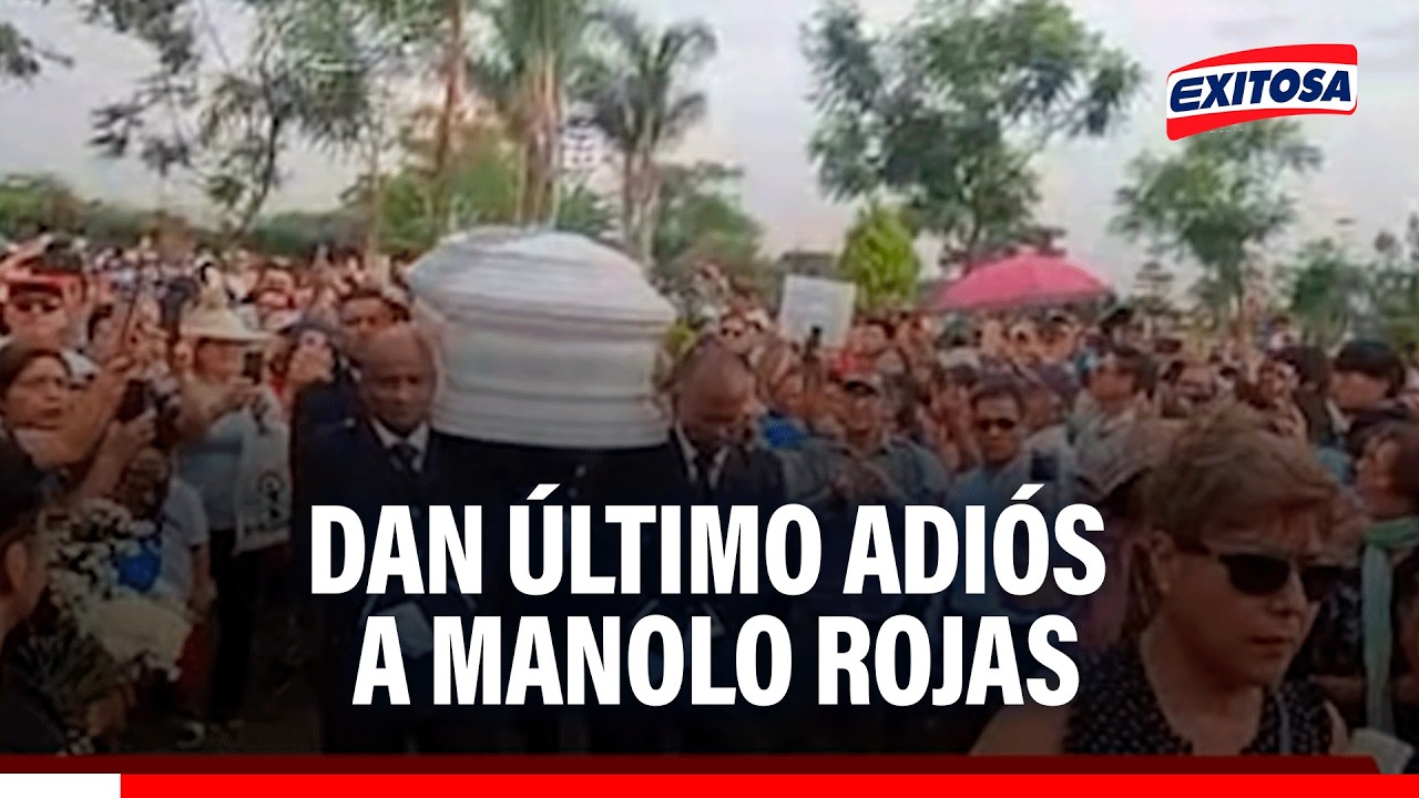 🔴🔵 Emotivo sepelio de Manolo Rojas en el Cementerio de Huachipa