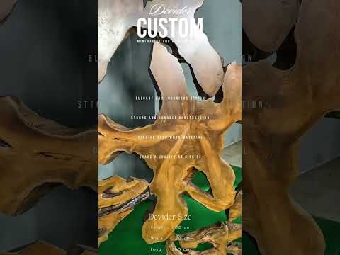 DIVIDER WOODSLAB TEAK FRAME NATURAL COLOUR