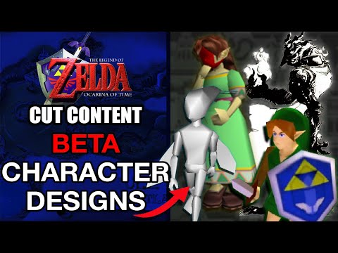 Beta Character Designs of Ocarina of Time | Zelda Cut Content
