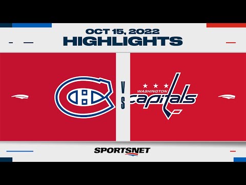 NHL Highlights | Canadiens vs. Capitals - October 15, 2022