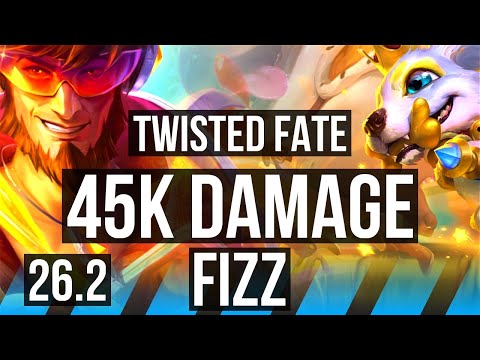TWISTED FATE vs FIZZ (MID) | 45K damage | NA Grandmaster | 26.2