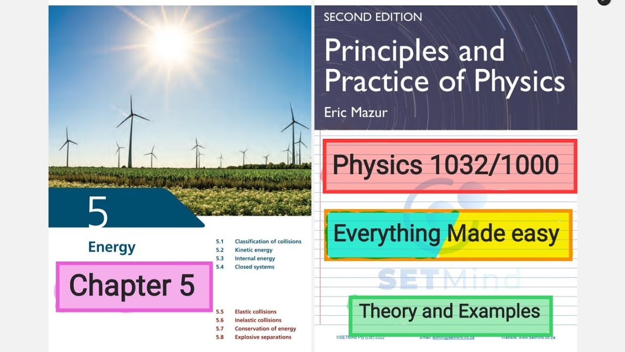 Physics 1032/1000 Chapter 5: Kinetic Energy | Relative Velocity| Collisions | Conservation of energy