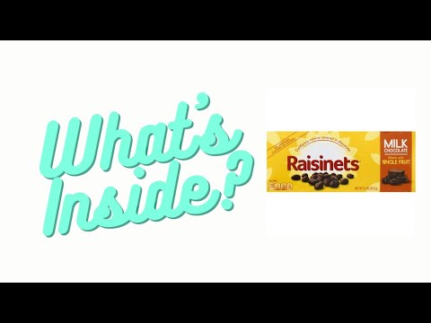 How many chocolates are inside a box of Raisinets??