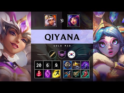 Qiyana Mid vs Neeko: Triple Kill, Godlike - KR Master Patch 14.17