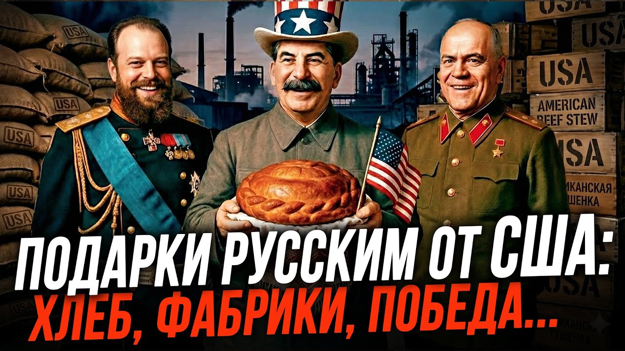 ПОЧЕМУ АМЕРИКА КОРМИЛА И ПОДНИМАЛА РОССИЮ 130 лет? ЗАЧЕМ США ПОДАРИЛИ РОССИИ Х