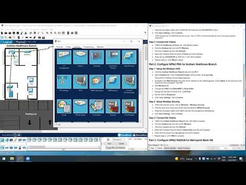 3.3.2.7 Packet Tracer – WEP WPA2 PSK WPA2 RADIUS Answers