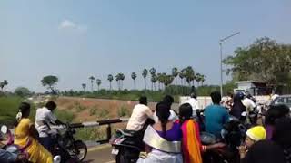 preview picture of video 'Karaikudi - Pattukottai Passenger crossing Kandanur puduvayal railway station'
