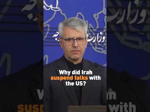 Why did Iran suspend talks with the US?
