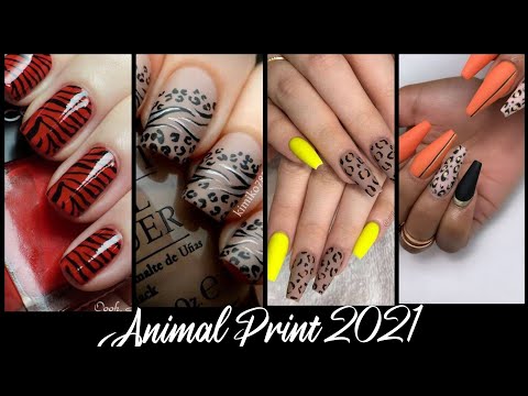 DISEÑOS DE UÑAS ACRÍLICO Y NATURAL ANIMAL PRINT 2021