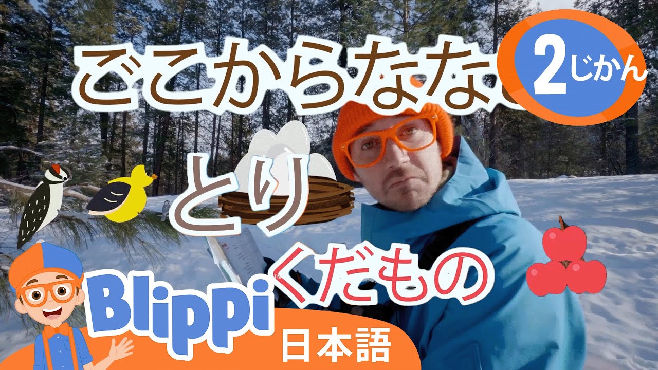 とりのことをしろう |  ☆ 英語を学ぶ ☆ ブリッピー 日本語 ☆ 子供け教育動画 Blippi