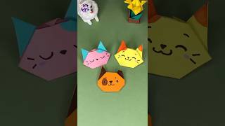 How to Make Paper Pets Corner Bookmarks🔖 | Origami Tutorial | Easy DIY for Kids #shorts #diy #paper