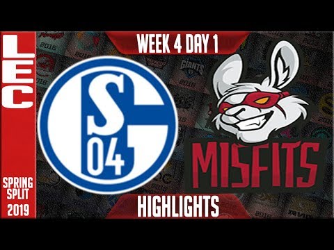 S04 vs MSF Highlights | LEC Spring 2019 Week 4 Day 1 | Schalke 04 vs Misfits