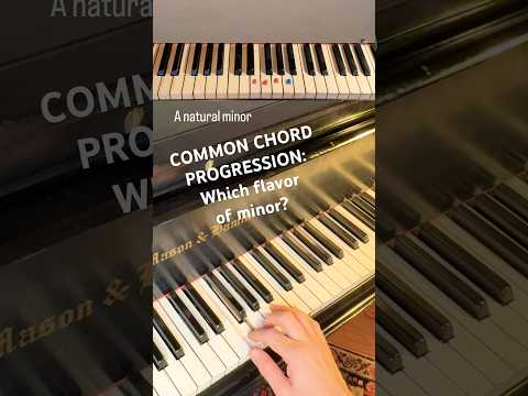 Two Similar Chord Progressions — descending baseline and scale ambiguity