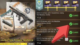 Call Of Duty Mobile Kill 10 Enemies with the Maddox Using Hipfire  Task Complete