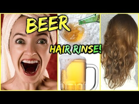 BEER HAIR WASH BENEFITS & RESULTS!│WASH YOUR HAIR WITH BEER FOR SOFTER, SILKIER AND SHINIER HAIR Video