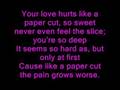 Vanessa Hudgens - Paper Cut (with lyrics)