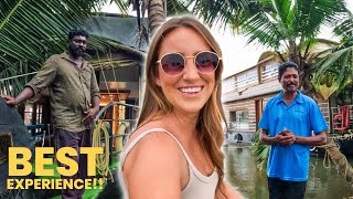 24 HOURS on a PRIVATE Houseboat in INDIA (Alleppey backwaters) 🇮🇳
