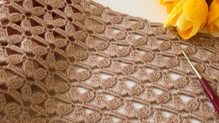 🌿AMAZING Crochet Patterned Multipurpose Shawl and Blouse Tutorial for Beginners