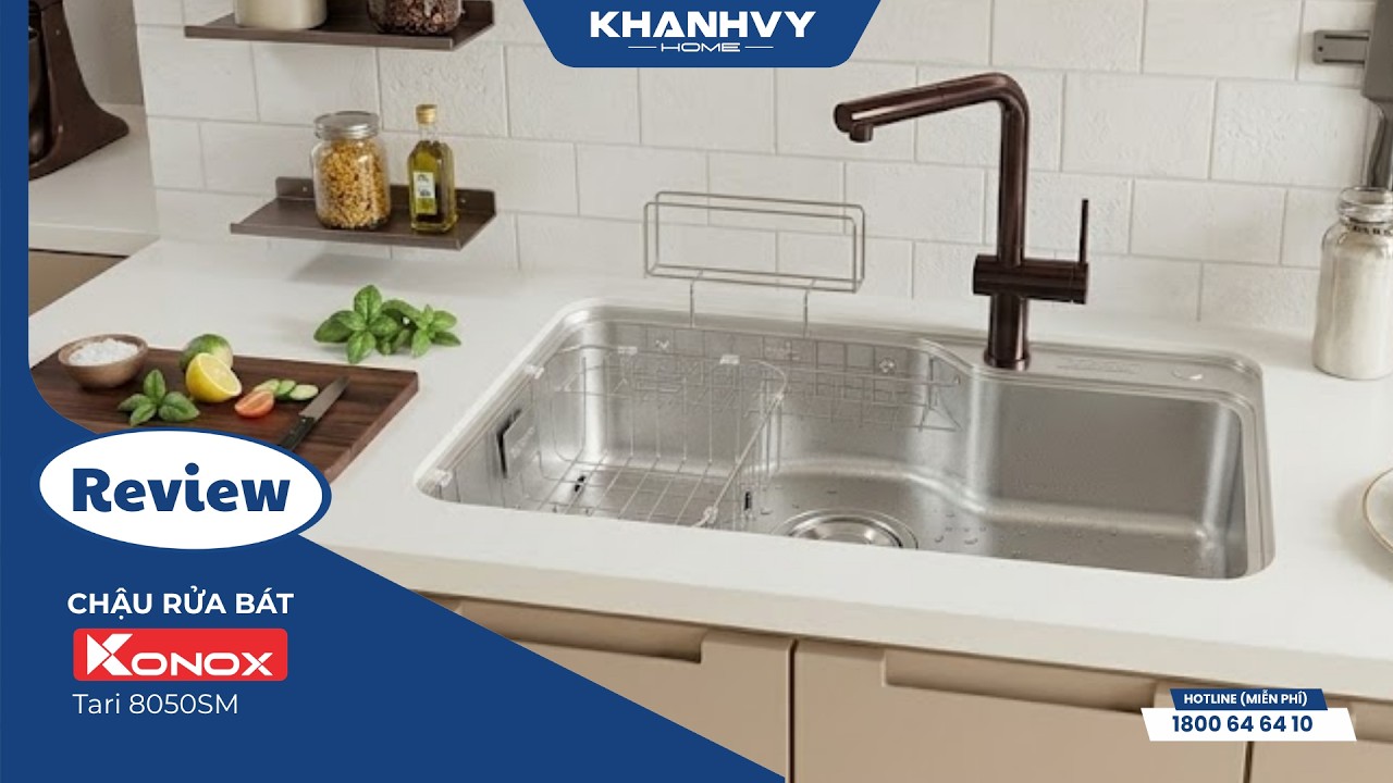 Chậu rửa bát Konox Tari 8050SM