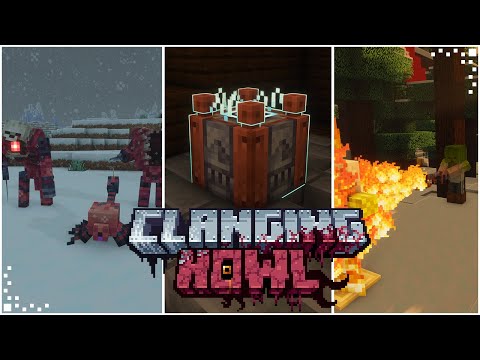 Clanging Howl (Minecraft Mod Showcase) | A Techno-Horror Mod | Forge 1.20.1