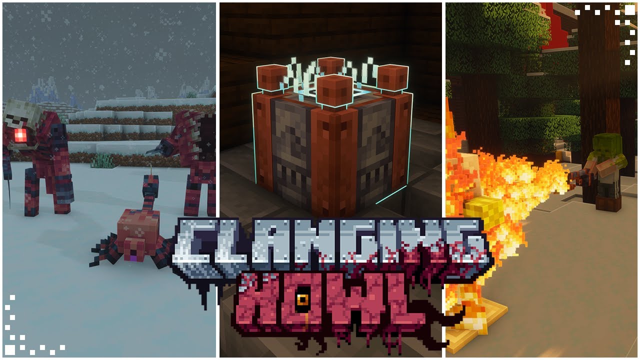 Clanging Howl (Minecraft Mod Showcase) | A Techno-Horror Mod | Forge 1.20.1
