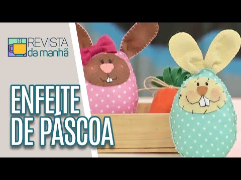 Enfeite de coelho para a páscoa | Feito à Mão - Revista da Manhã (18/03/21)