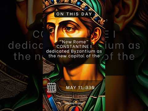 On This Day - May 11, 330 - Constantine I made Byzantium the Eastern Roman Empire's capital