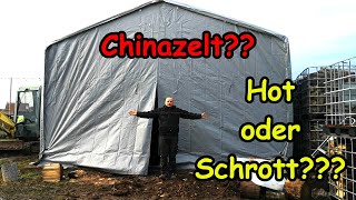 Ich habe mir ein großes Lagerzelt gekauft