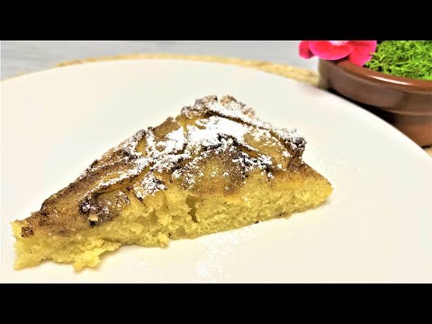 3 apples and 15 minutes for making this apple cake. 🍎 Quick and easy recipe, delicious cake.