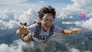 Download lagu Supreeth Goes Skydiving! 😱🪂 | Epic Free Fall Adventure | Crazy Sky-High Stunt mp3