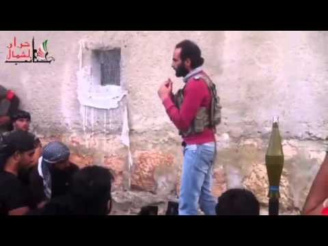 الملازم أول بلال مروان خبير قائد كتائب أحرار الشمال يشرح خطة إقتحام كتيبة الدفاع الجوي في منطقة خناصر في ريف حلب