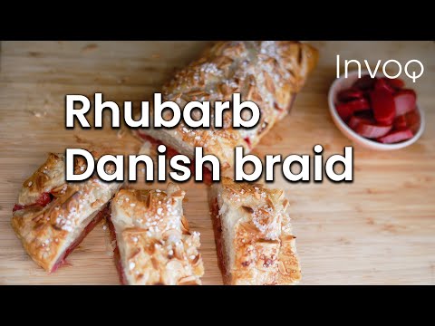 How to make a rhubarb danish Braid Pastry Recipe by #InvoqChef