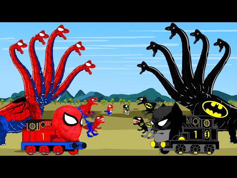SPIDER BRACHIOSAURUS vs BATMAN T-REX DINOSAUR, GODZILLA, Excavator, Car: Who Is The King Of Monster